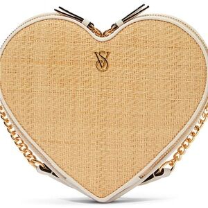 Victoria’s Secret Heart crossbody cute woven design adjustable crossbody NEW